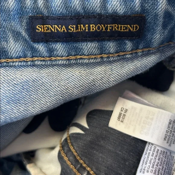 LUCKY BRAND Sienna Slim Distressed Jeans with Embroidered Floral Details - Picture 10 of 12